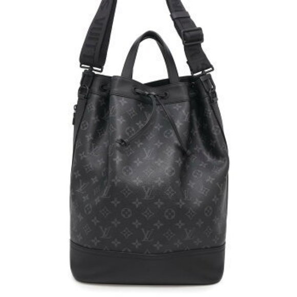 Louis Vuitton Monogram Eclipse Black Maxi Noe Sling Handbag Black Bag - Picture 1 of 8